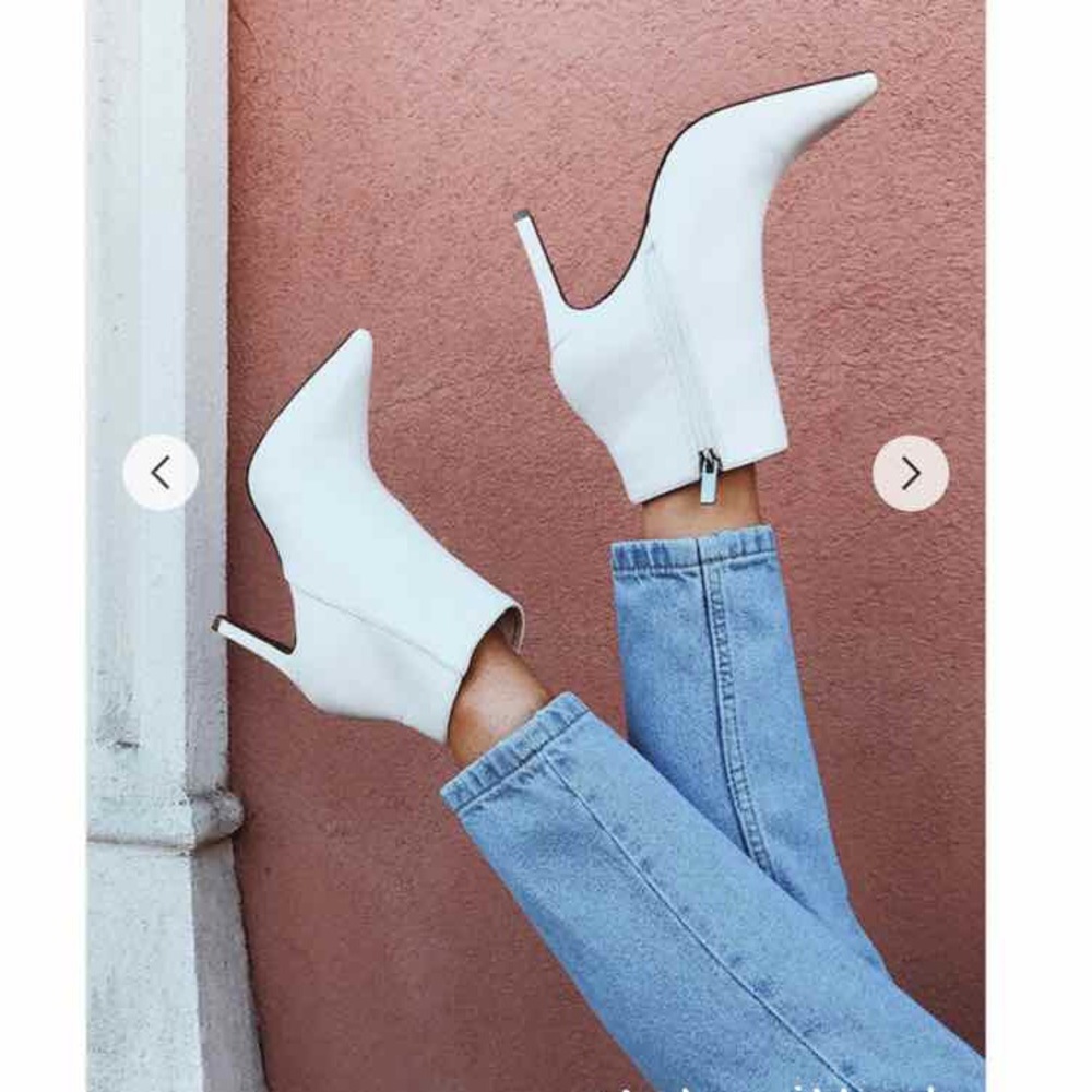 Forever 21 White Booties